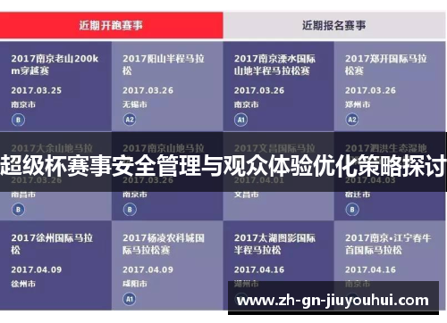 超级杯赛事安全管理与观众体验优化策略探讨